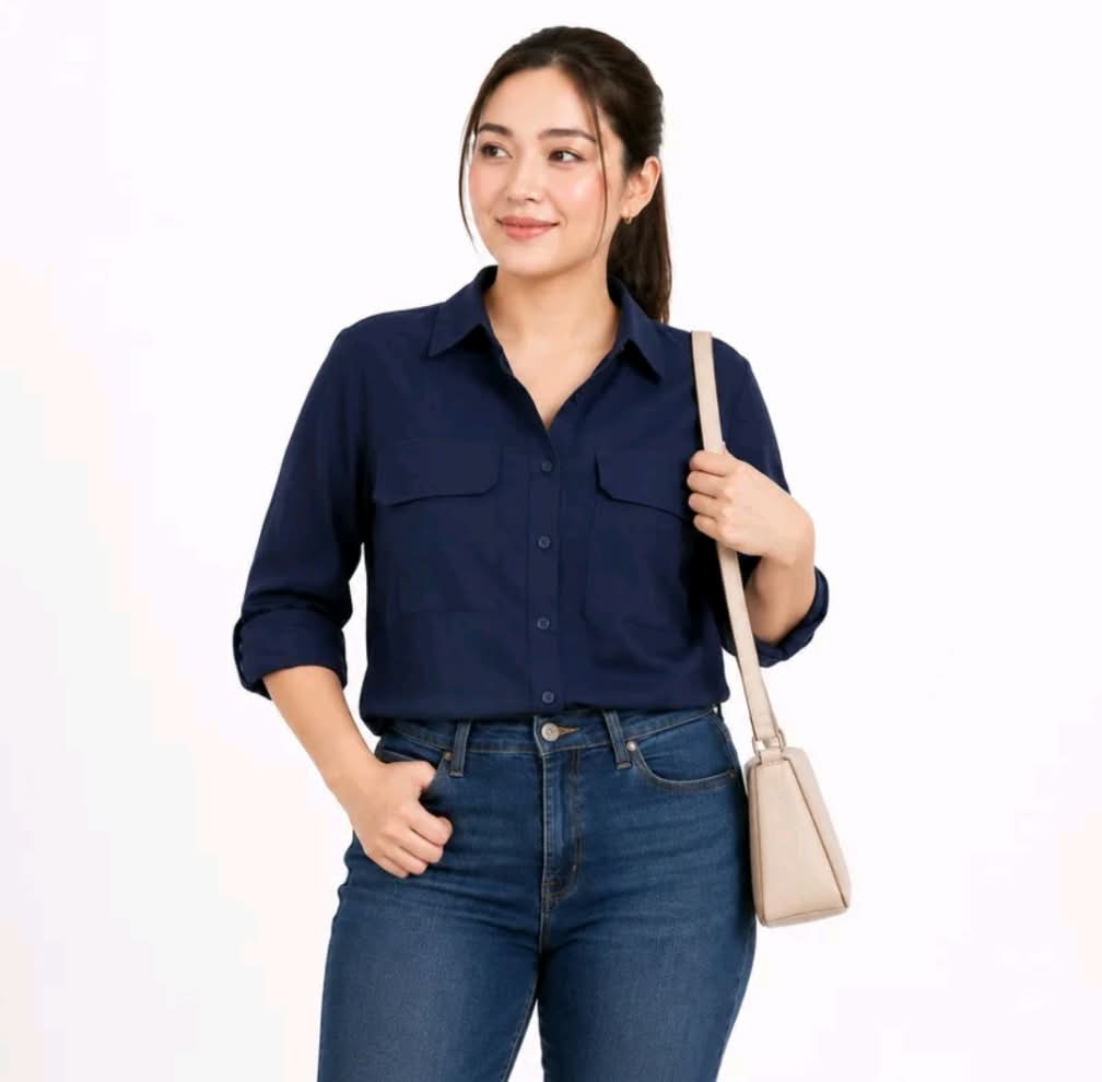 LINEN POLO TOP  (BUY 1 TAKE 1)