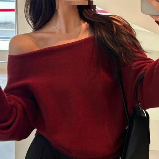 KOREAN STYLE OFF SHOULDER KNIT TOP (BUY 1 TAKE 1)