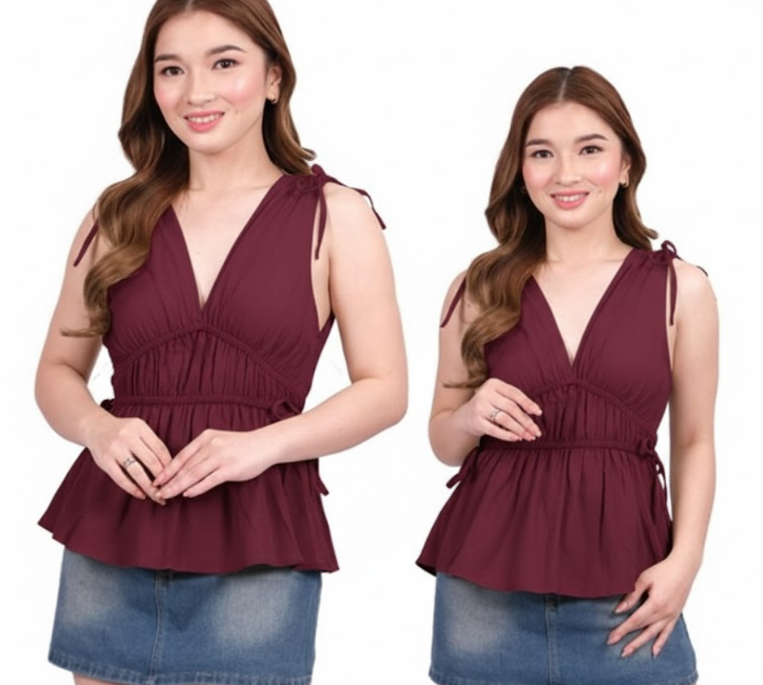 V NECK BLOUSE  (BUY 1 TAKE 1)