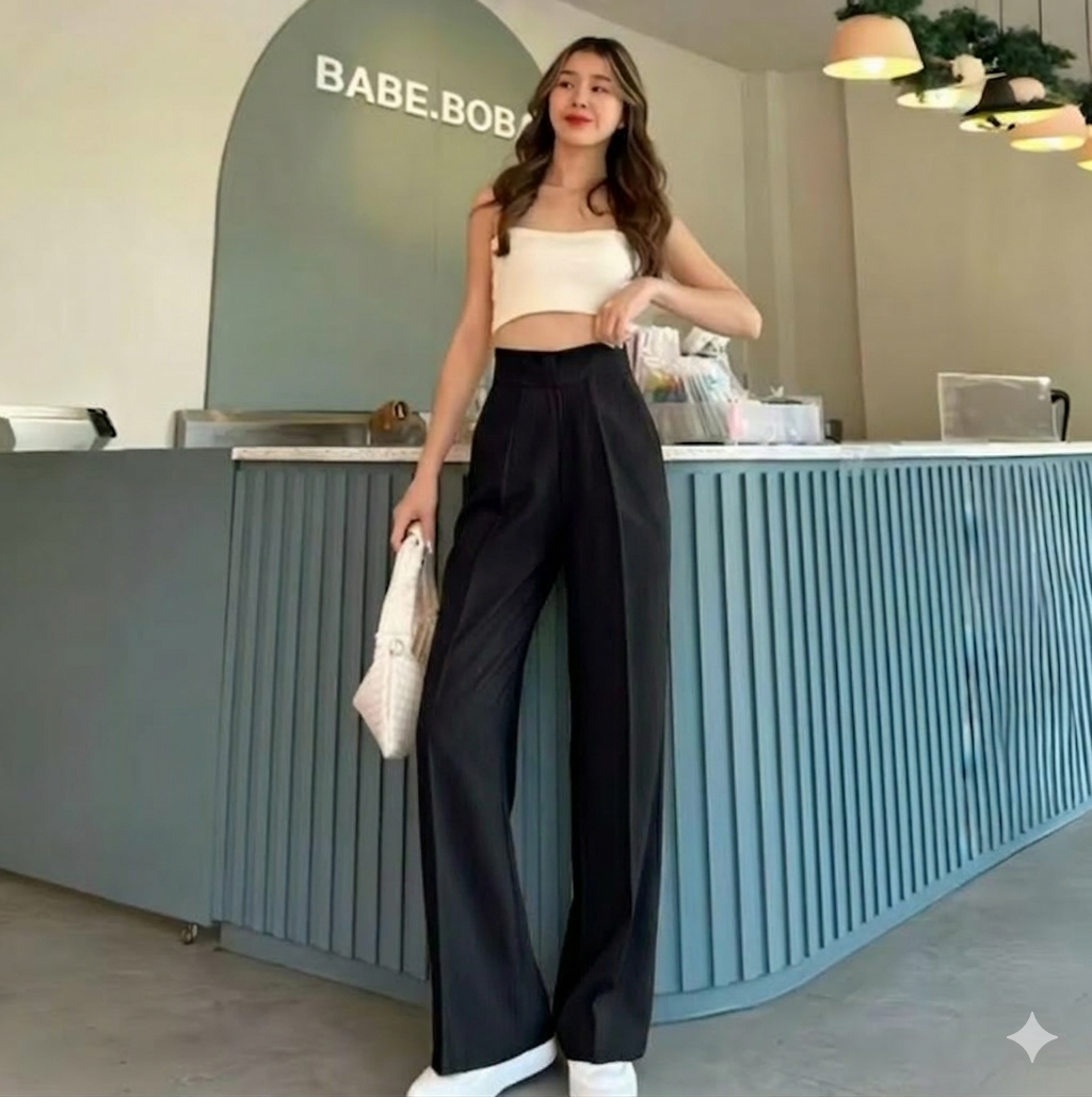 KOREAN FASHION HIGHWAIST TROUSER (BUY 1 TAKE 1)
