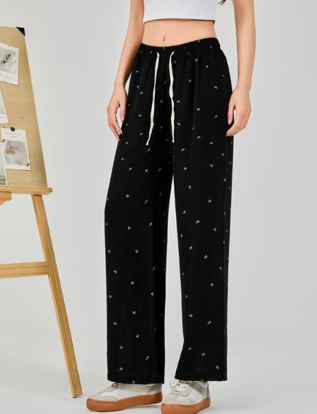 WOMENS HEART WIDE LEG PANTS ( BUY 1 TAKE 1 )