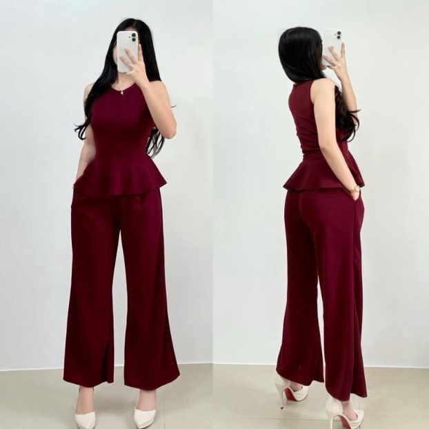 SLEEVELESS TOP AND PANTS TERNO  (BUY 1 TAKE 1)