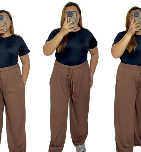 COTTON KNITTED PLUS SIZE PANTS (BUY 2 TAKE 1)