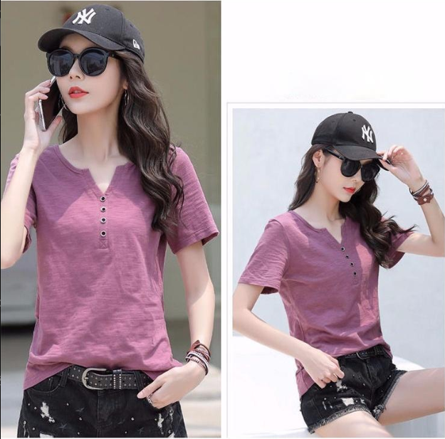 V NECK KOREAN BLOUSE (BUY 1 TAKE 1)