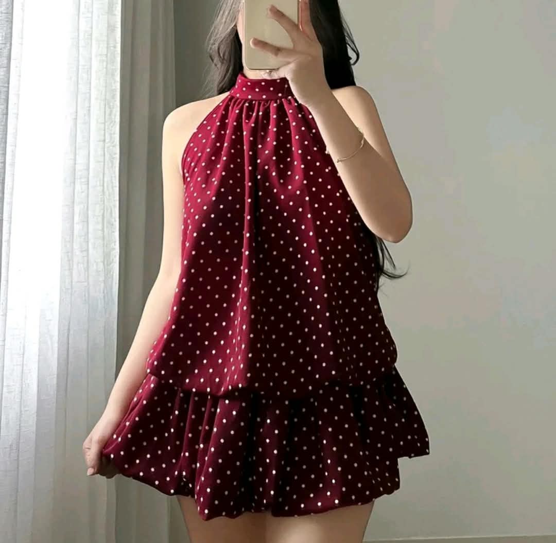 NATALIE TIE UP FLUPPY BALLOON DRESS( BUY 1 TAKE 1 )