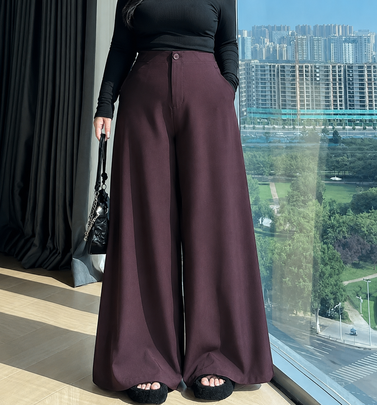 ANNA HIGHWAIST WIDE LEG PANTS (BUY 1 TAKE 1)