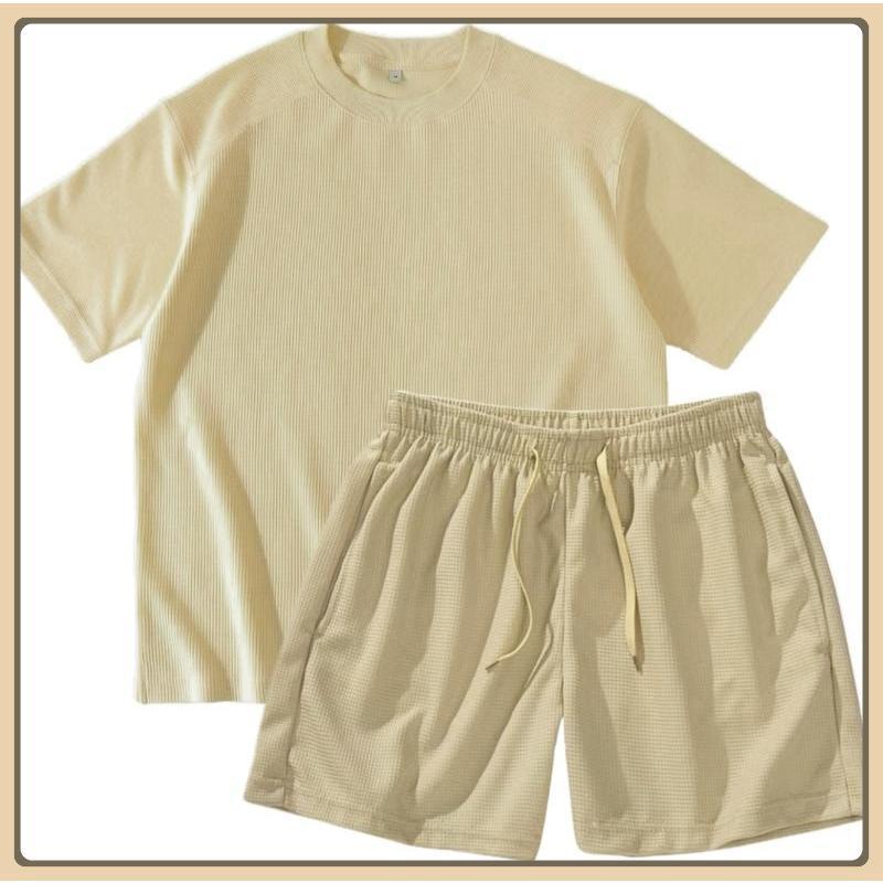 XIAN'S UNISEX WAFFLE TOP & SHORTS TERNO