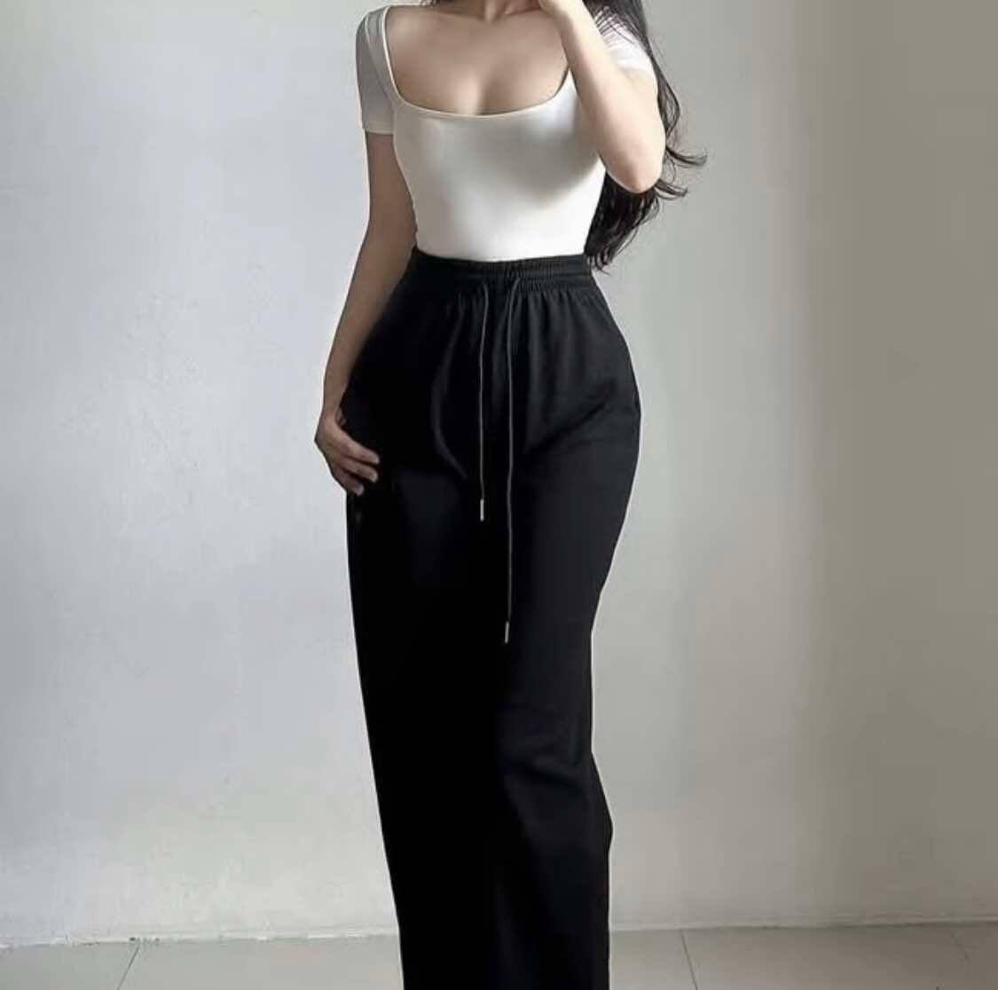 KOREAN WIDELEG PURE COTTON PANTS  (BUY 2 TAKE 1)