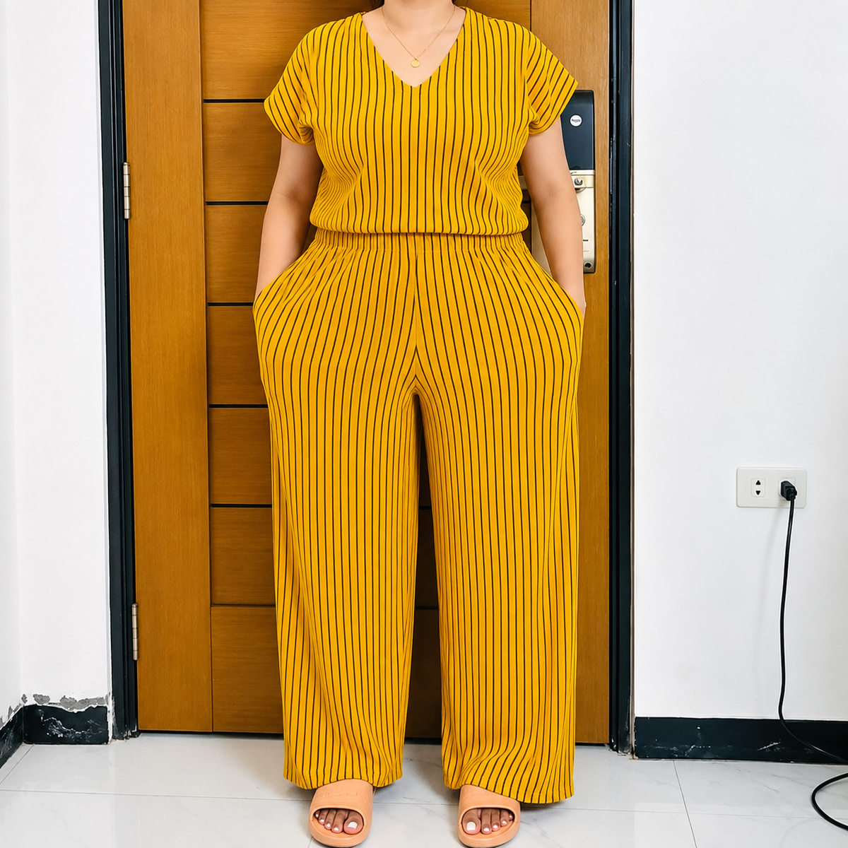 V NECK TERNO BOHO PANTS ( BUY 1 TAKE 1 )