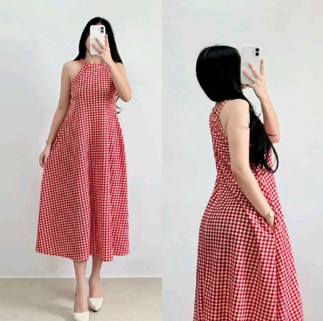 ASHLY HALTER DRESS (BUY 1 TAKE 1)