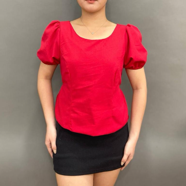 AMARI PUFFSLEEVES TOP  (BUY 1 TAKE 1)
