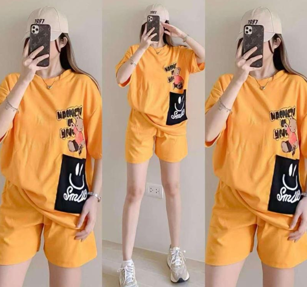 WAFFLE OVER SIZE T SHIRT TERNO  (BUY 1 TAKE 1)