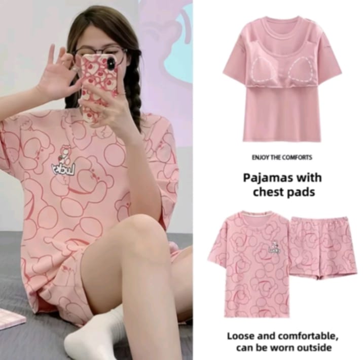 MERIEL PADDED SLEEPWEAR SET FOR WOMEN