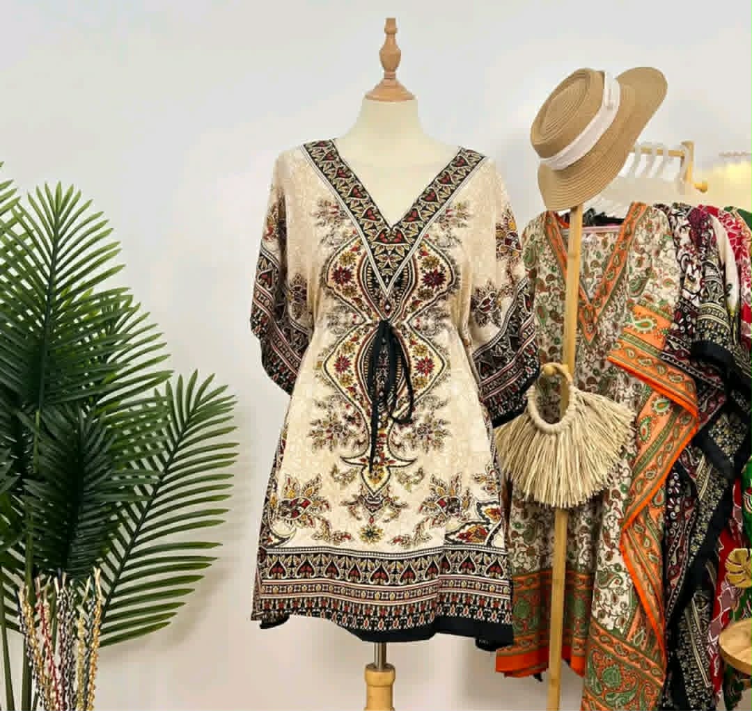 MIDI KAFTAN DASTER DRESS ( BUY 1 TAKE 1 )