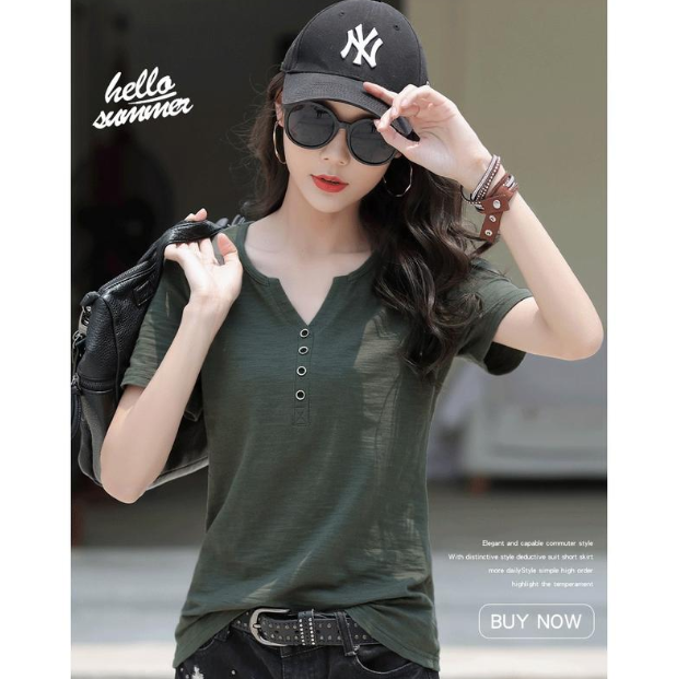 V NECK KOREAN BLOUSE (BUY 1 TAKE 1)