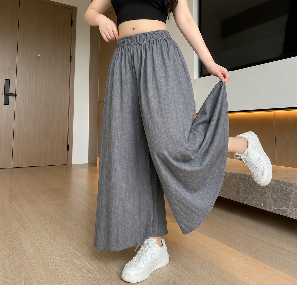 PREMIUM LINEN WIDE LEG PANTS ( BUY 1 TAKE 1 )