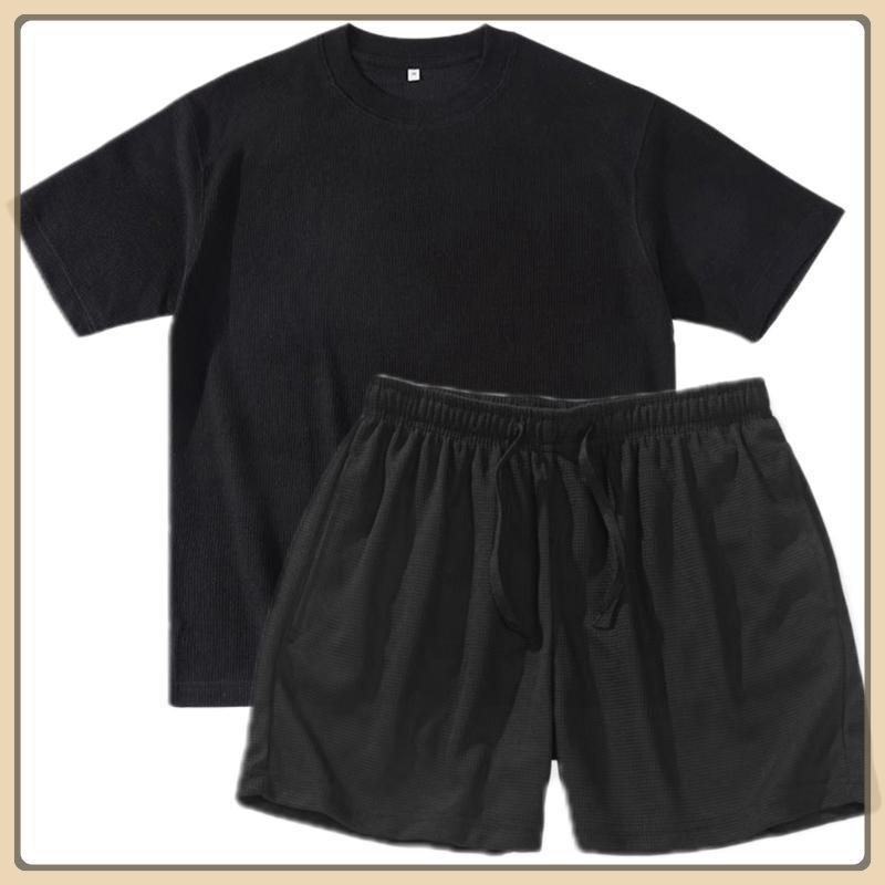 XIAN'S UNISEX WAFFLE TOP & SHORTS TERNO