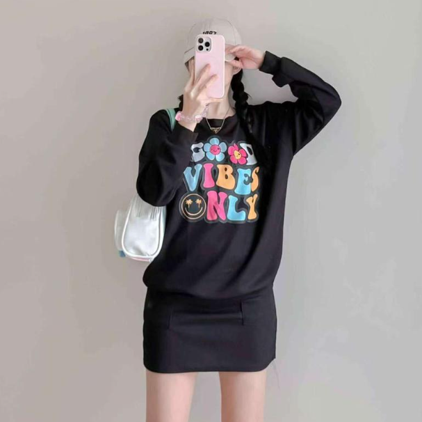 LONGSLEEVE WAFFLE TERNO SKIRT  (BUY 1 TAKE 1)
