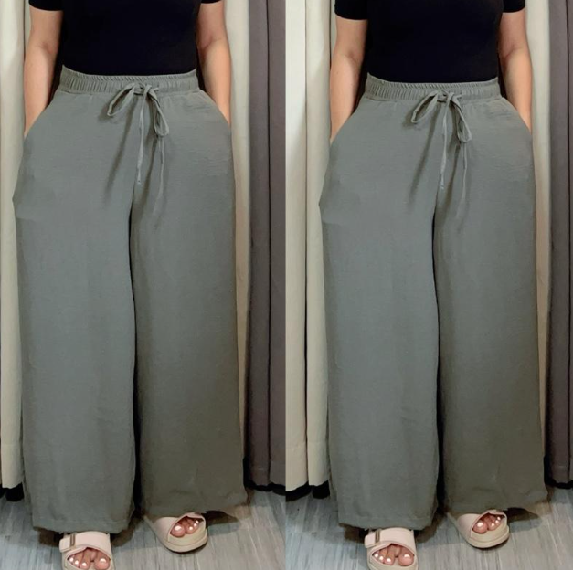 AZEA CRAMPLED LINEN PANTS (BUY 1 TAKE 1)