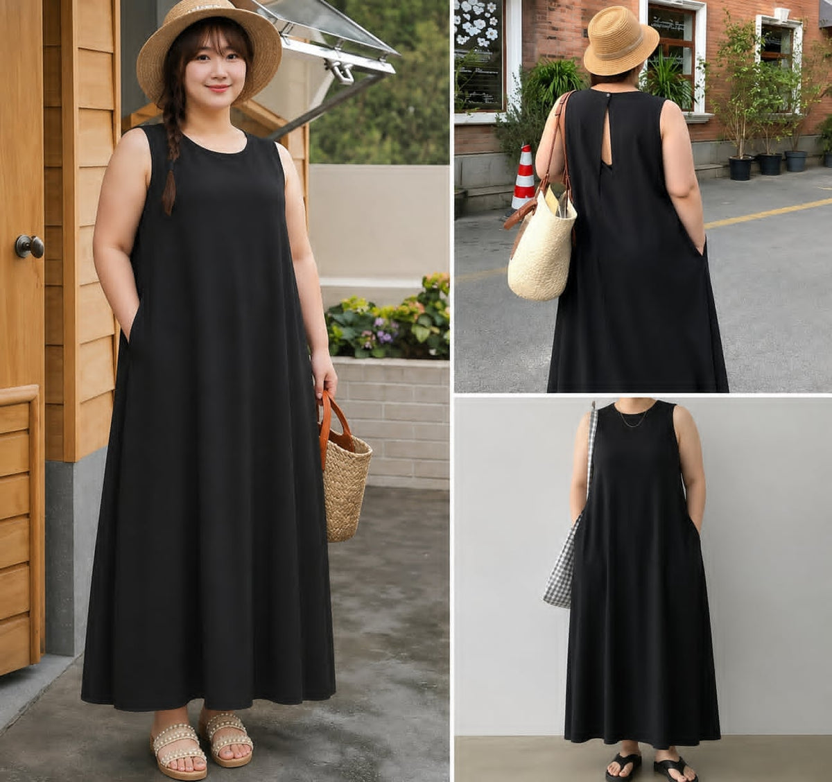 CASUAL SLEEVELESS SUNDRESS ( BUY 1 TAKE 1 )