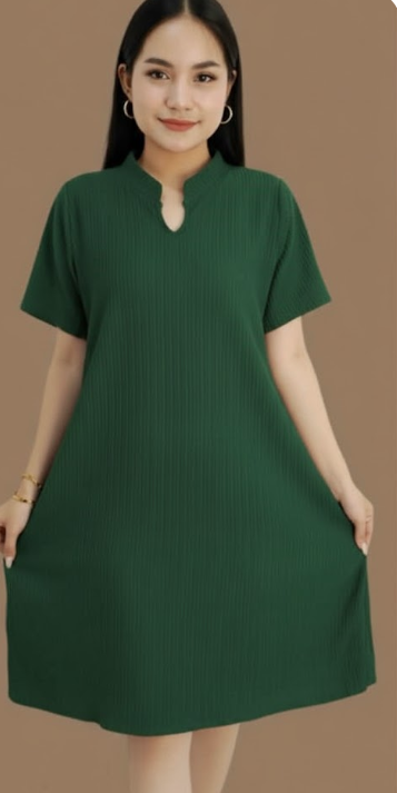 PLUSSIZE V-NECK DRESS (BUY 1 TAKE 1)