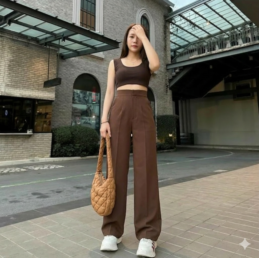 KOREAN FASHION HIGHWAIST TROUSER (BUY 1 TAKE 1)