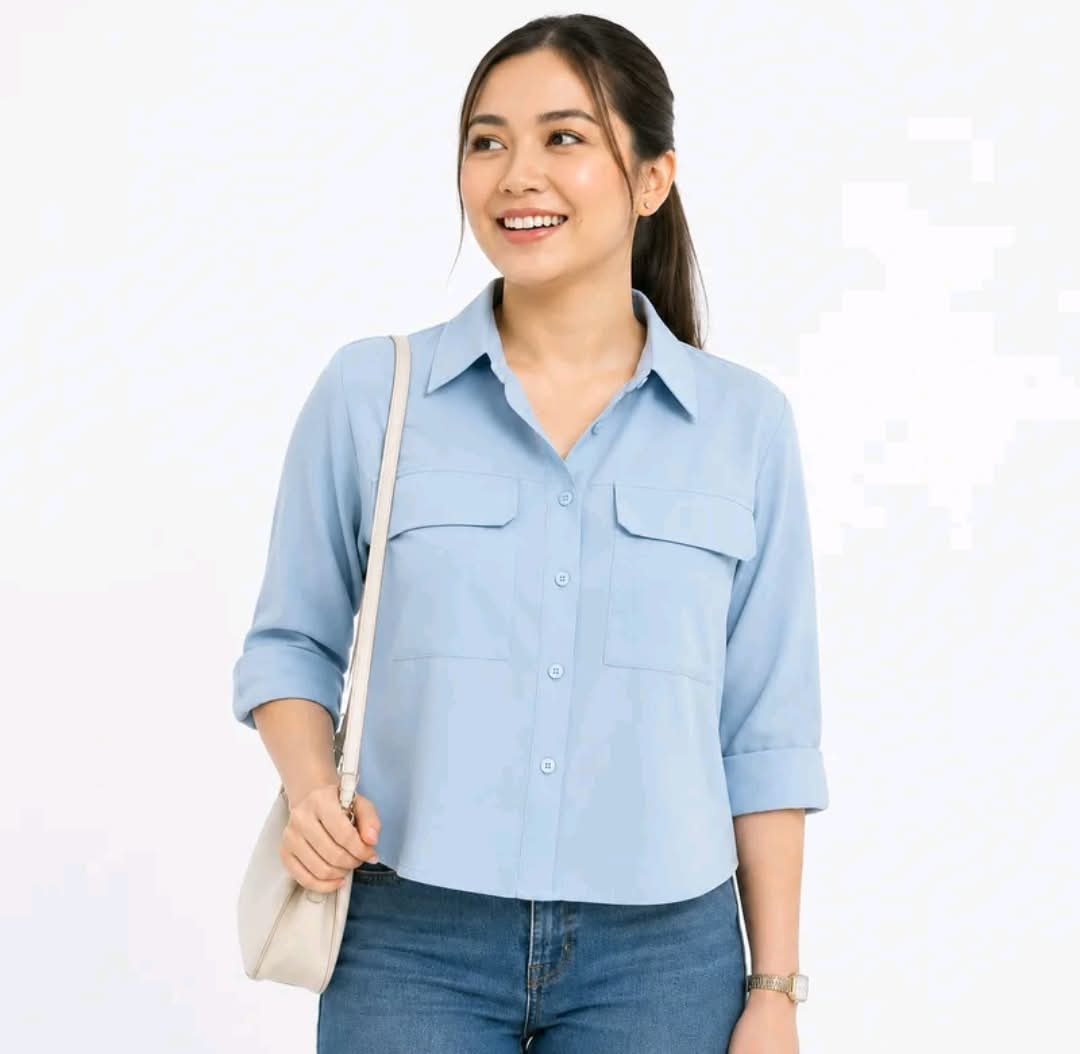 LINEN POLO TOP  (BUY 1 TAKE 1)