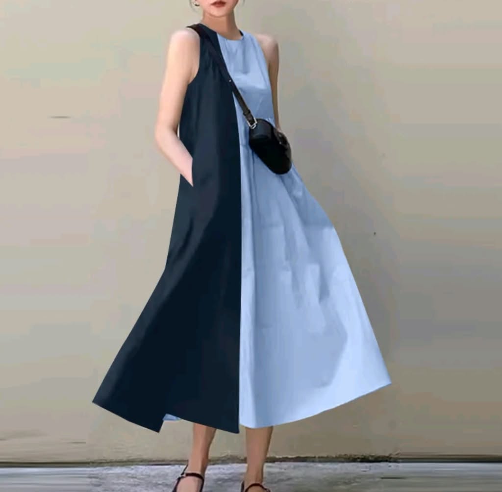 RHAKI SLEEVELESS DRESS ( 70% OFF )