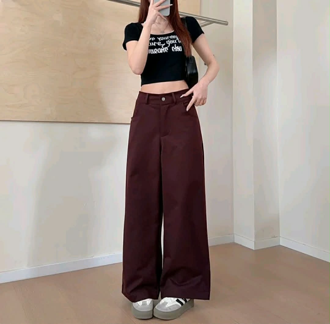KOREAN HIGHWAIST LOOSE PANTS (BUY 1 TAKE 1)
