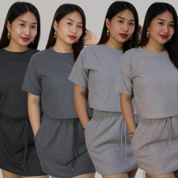 PLUS SIZE TOP&SKIRT TERNO (BUY 1 TAKE 1)