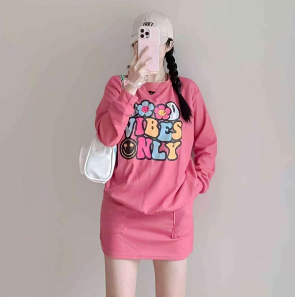 LONGSLEEVE WAFFLE TERNO SKIRT  (BUY 1 TAKE 1)