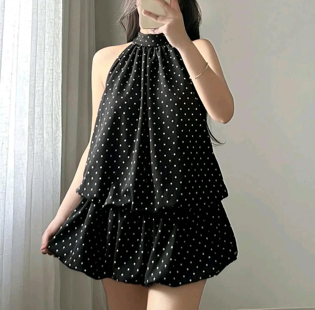 NATALIE TIE UP FLUPPY BALLOON DRESS( BUY 1 TAKE 1 )