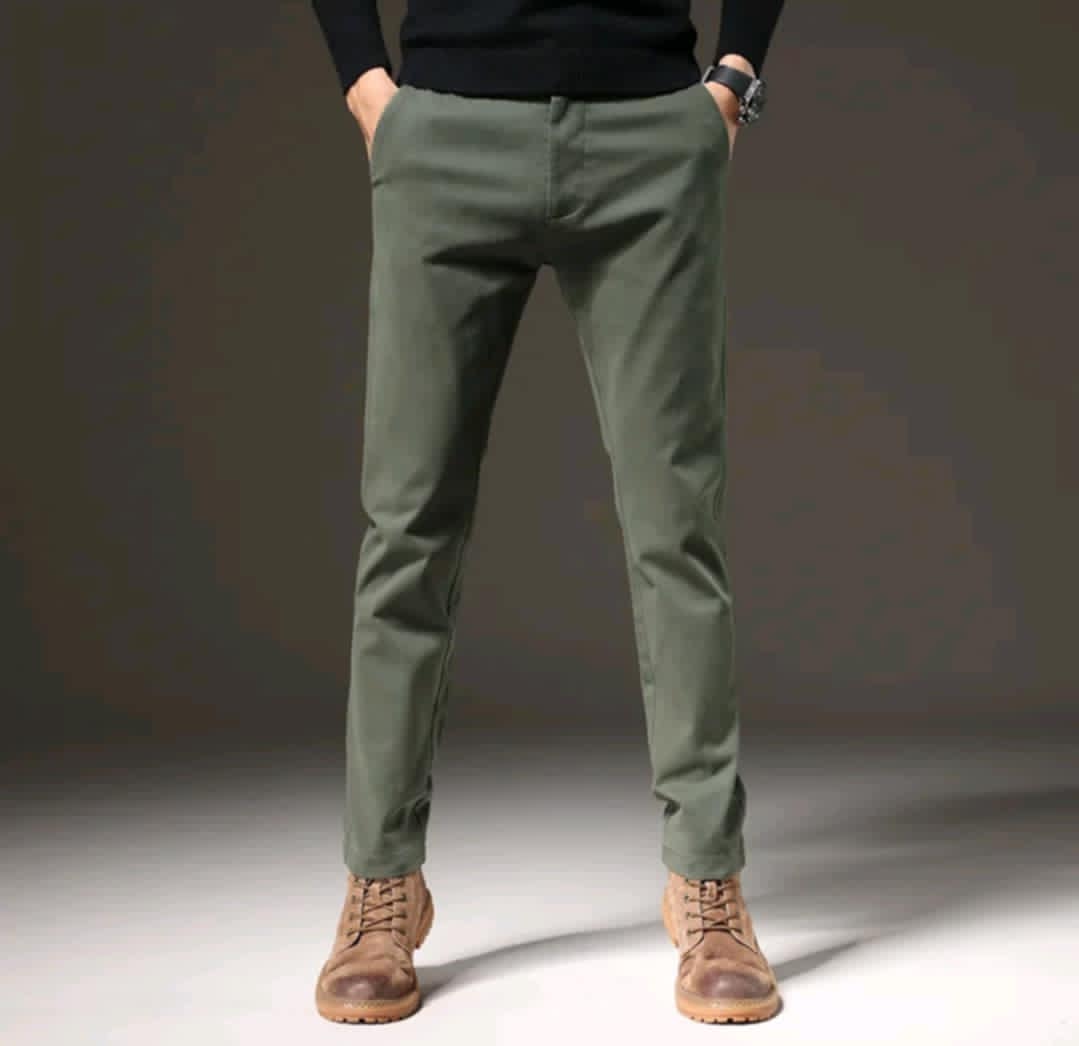 MEN COTTON STRETCHABLE TROUSER PANTS  (BUY 1 TAKE 1)
