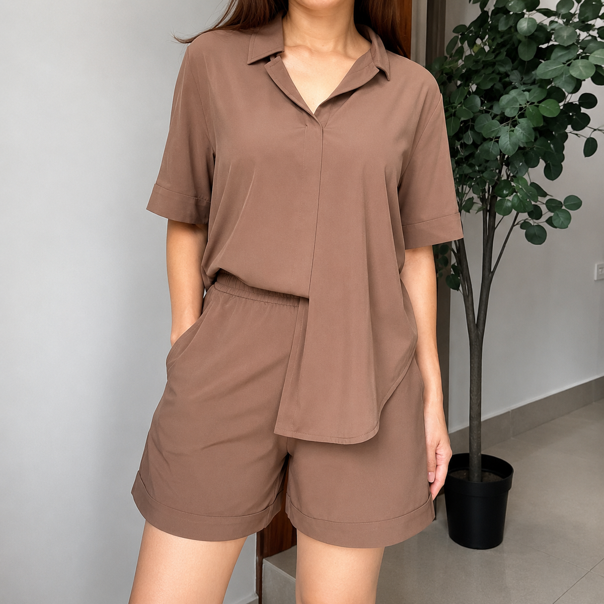 BLOOM POLO LINEN COORDS ( BUY 1 TAKE 1 )