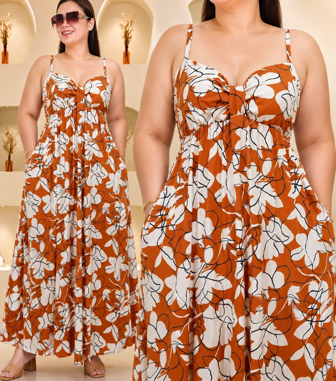 ATHENA PADDED DRESS (BUY 1 TAKE 1)