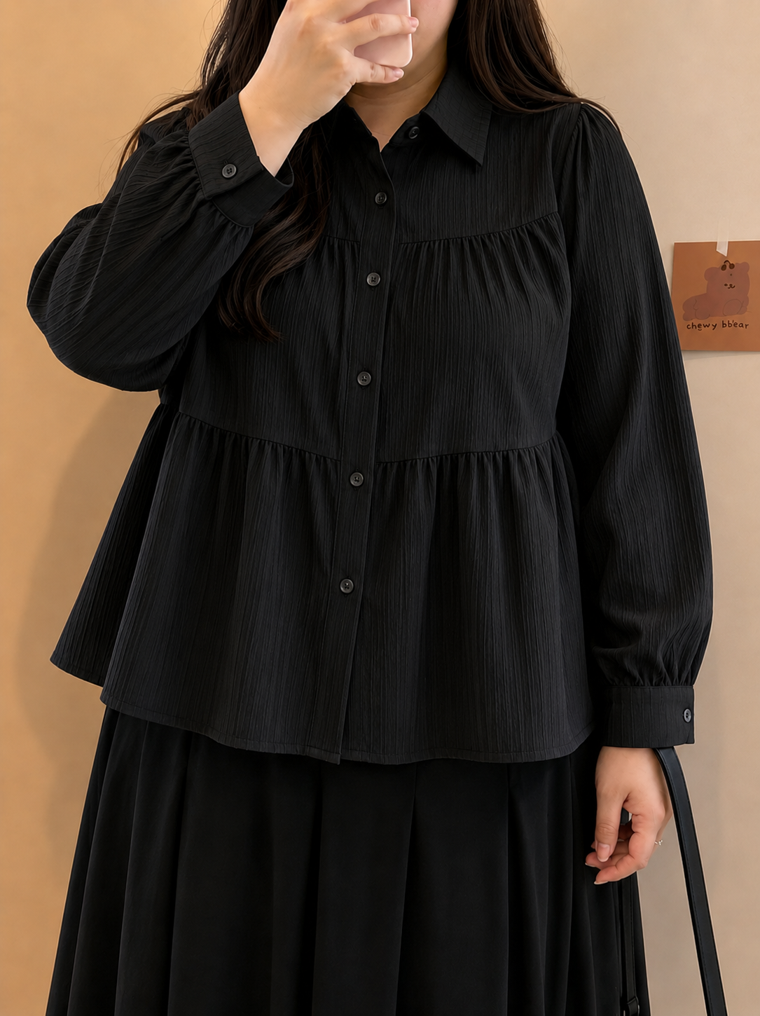 RICH TITA PEPLUM LONG SLEEVE (BUY 1 TAKE 1)
