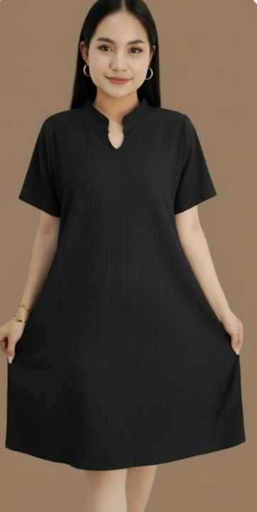 PLUSSIZE V-NECK DRESS (BUY 1 TAKE 1)