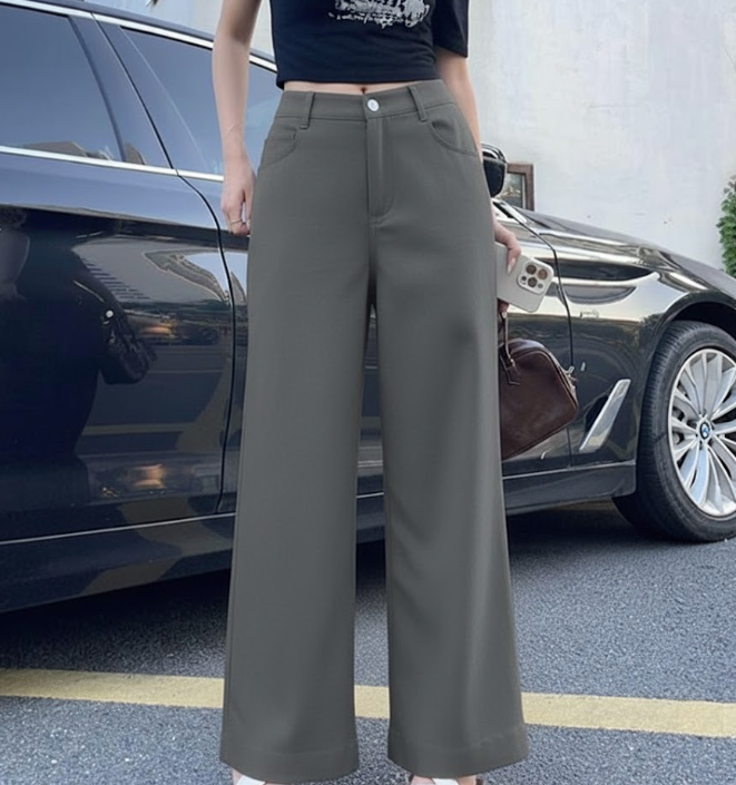 HIGHWAIST WIDE LEG CASUAL STRAIGHT LEG PANTS (BUY 1 TAKE 1)