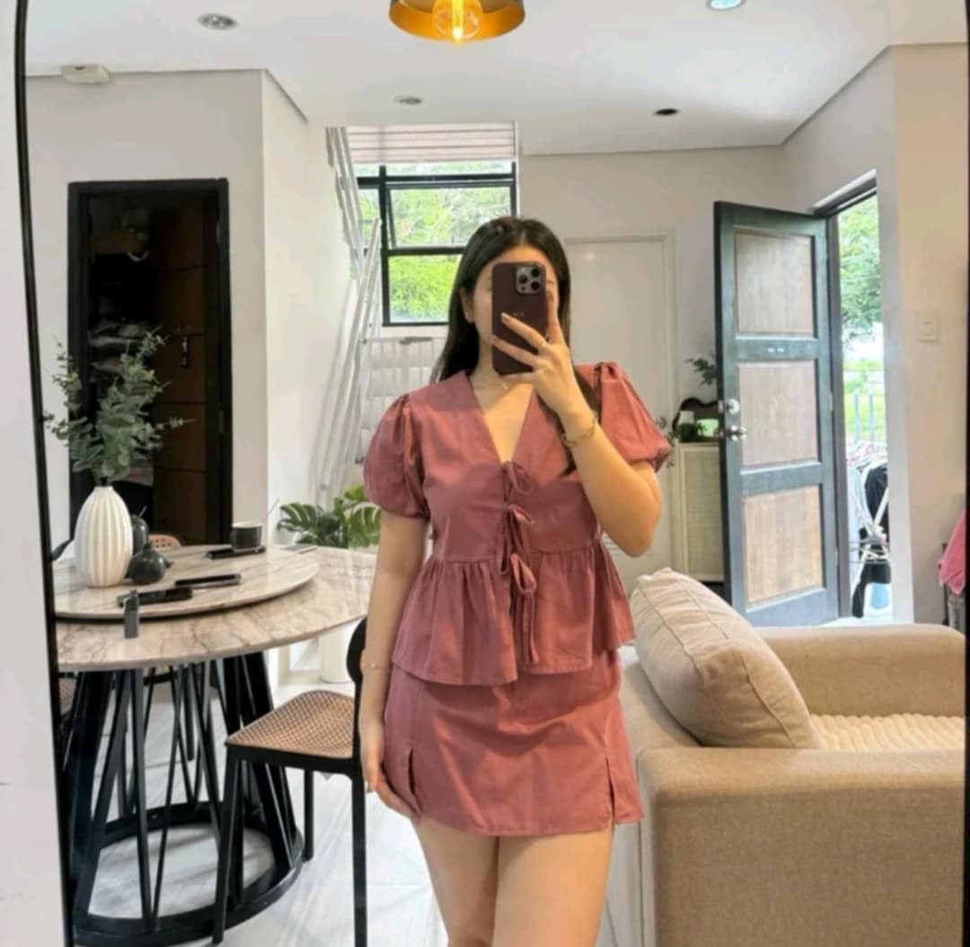 FREYA TOP AND SKIRT TERNO (BUY 1 TAKE 1)
