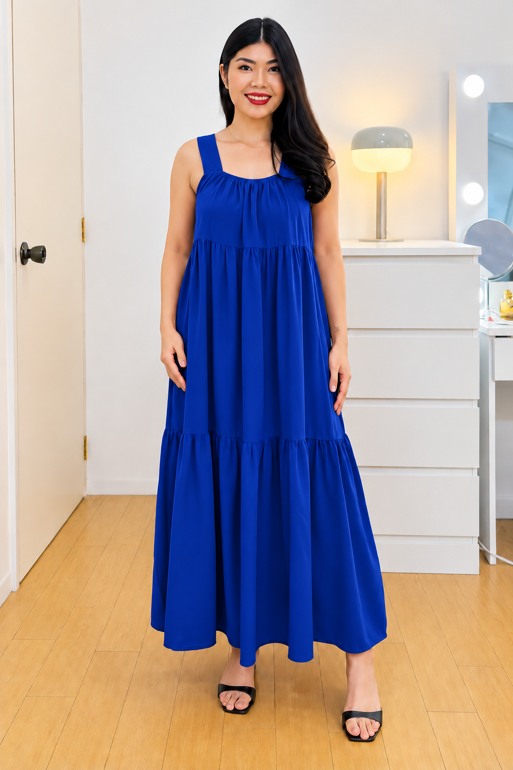 CHALLIS SLEEVELESS MAXI DRESS (BUY 1 TAKE 1)