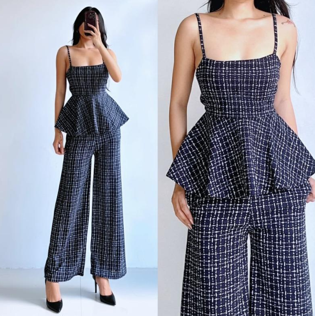CHECKERED CASUAL CREPE TERNO ( BUY 1 TAKE 1 )