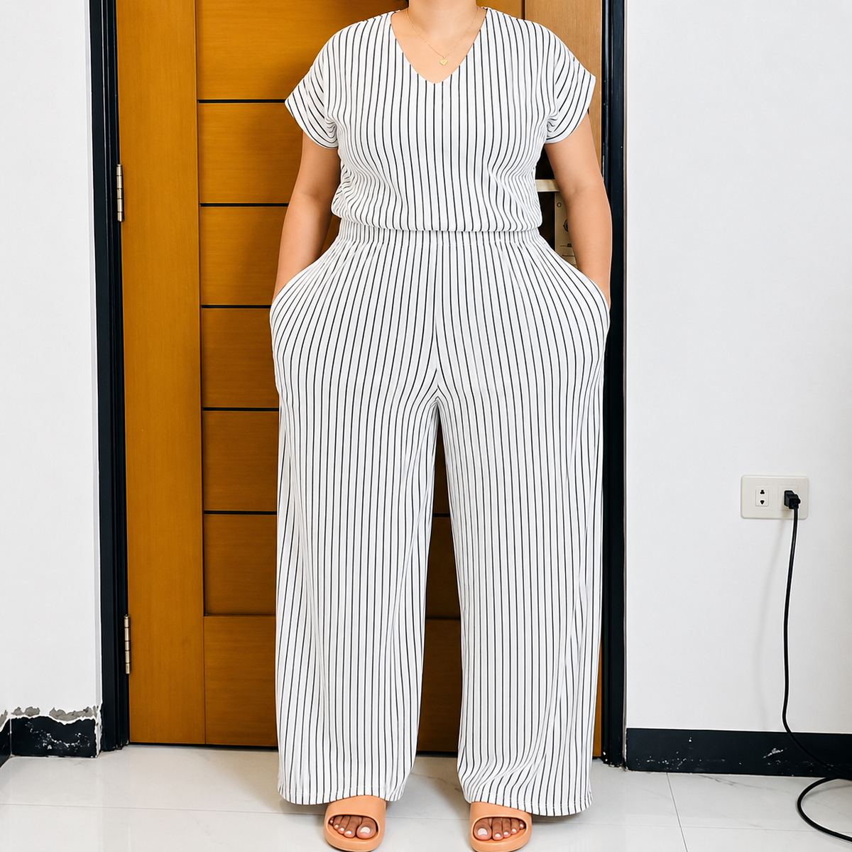 V NECK TERNO BOHO PANTS ( BUY 1 TAKE 1 )