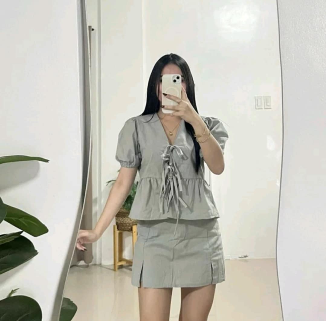 FREYA TOP AND SKIRT TERNO (BUY 1 TAKE 1)
