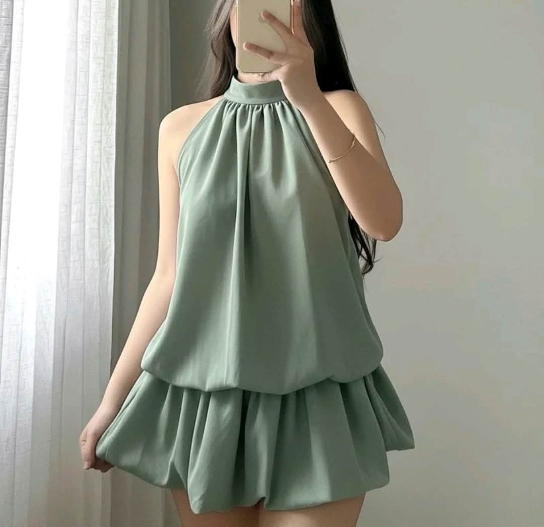 NATALIE TIE UP FLUPPY BALLOON DRESS( BUY 1 TAKE 1 )