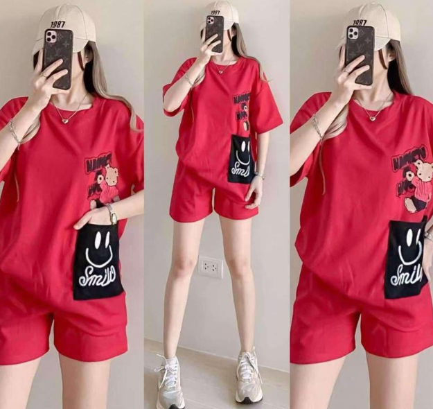 WAFFLE OVER SIZE T SHIRT TERNO  (BUY 1 TAKE 1)