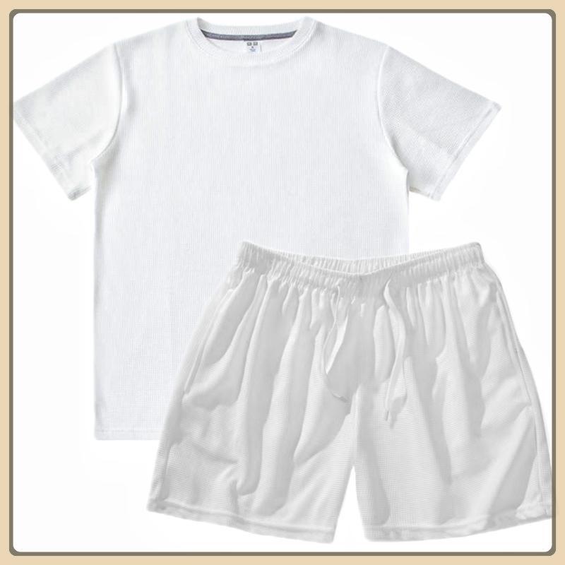 XIAN'S UNISEX WAFFLE TOP & SHORTS TERNO