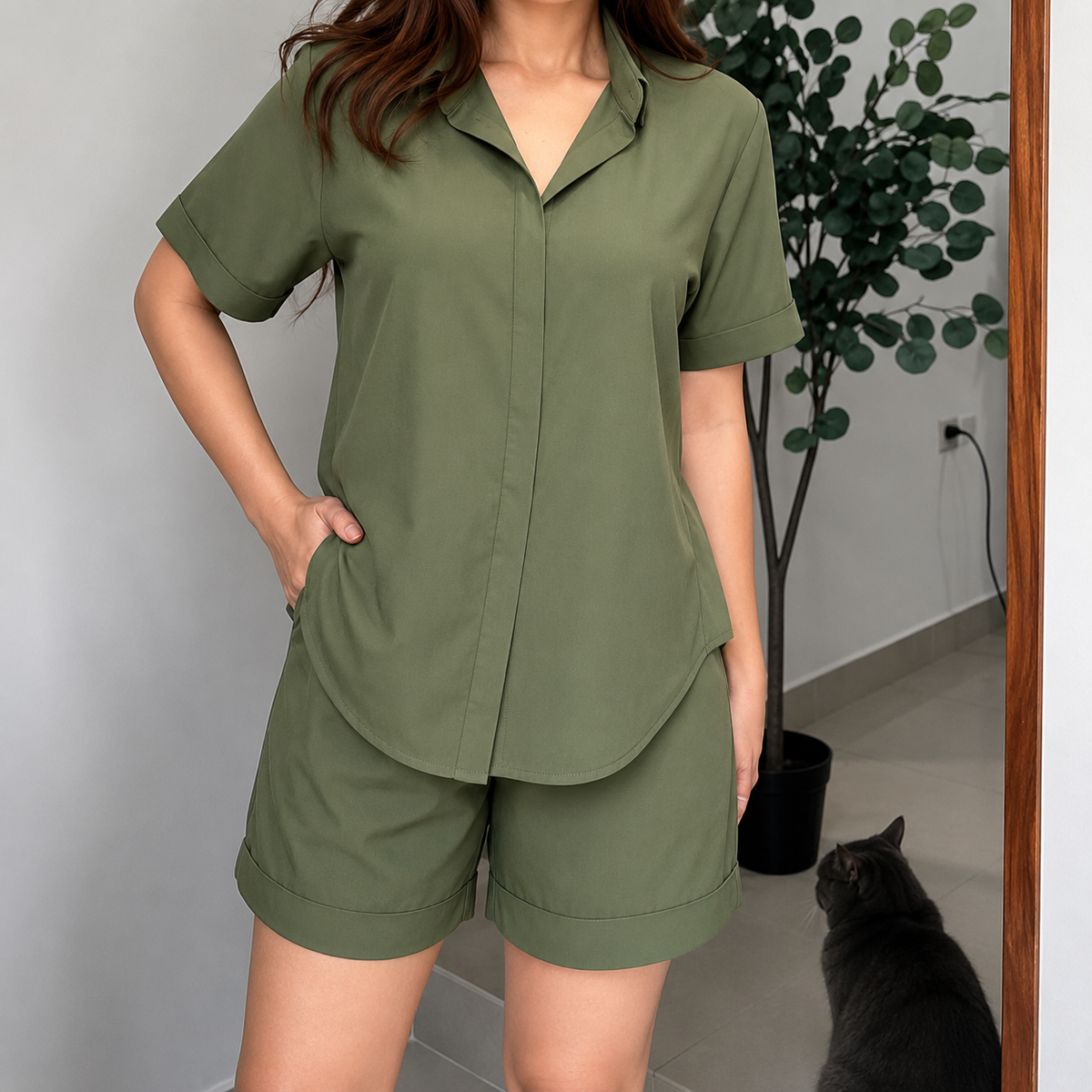 BLOOM POLO LINEN COORDS ( BUY 1 TAKE 1 )
