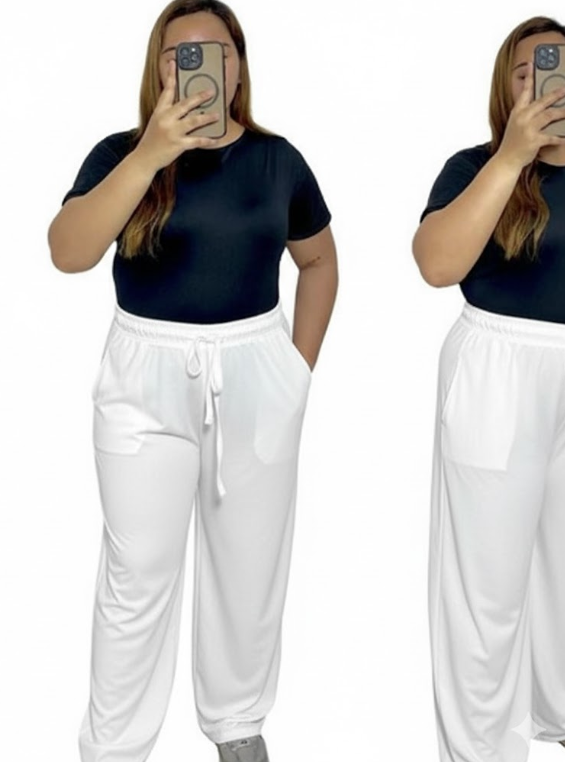 COTTON KNITTED PLUS SIZE PANTS (BUY 2 TAKE 1)
