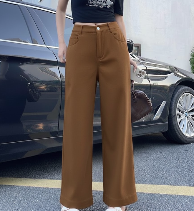 HIGHWAIST WIDE LEG CASUAL STRAIGHT LEG PANTS (BUY 1 TAKE 1)