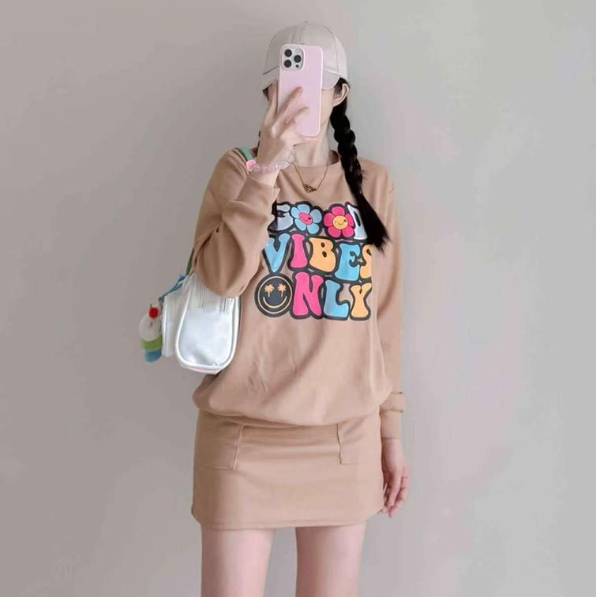 LONGSLEEVE WAFFLE TERNO SKIRT  (BUY 1 TAKE 1)
